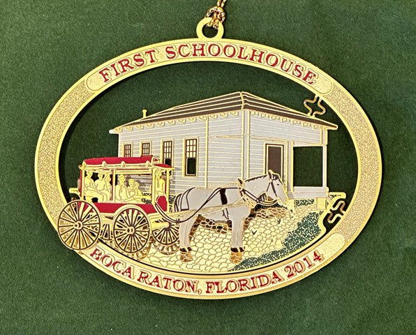 First Schoolhouse Ornament